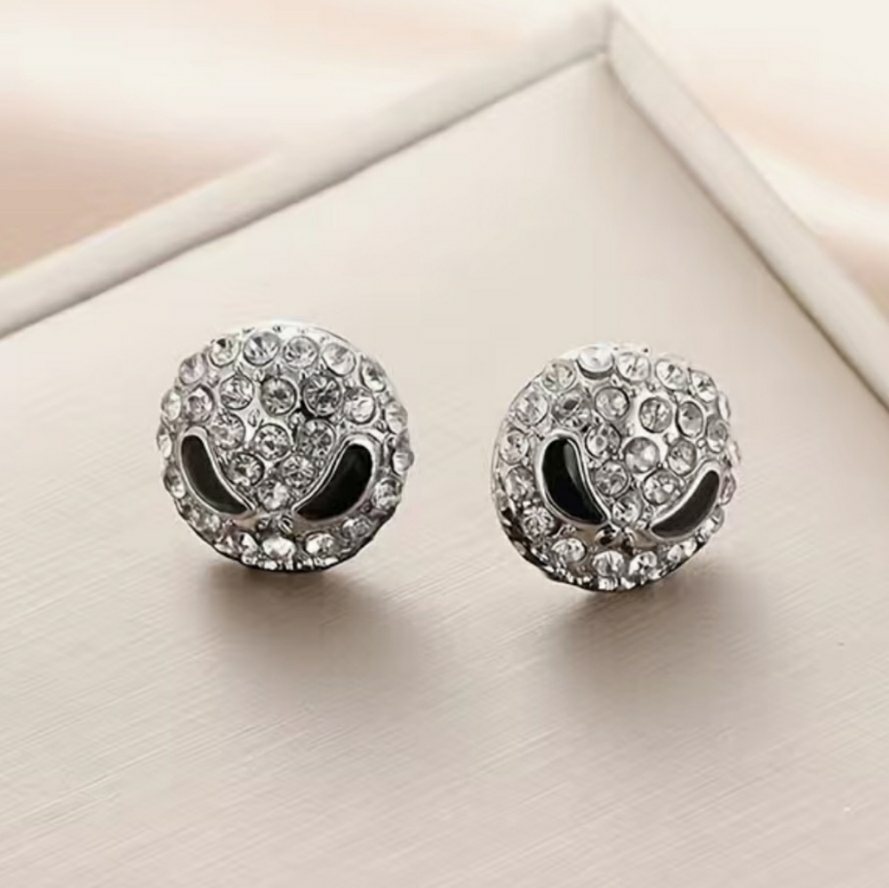 Nightmare Before Christmas Silver Stud Earrings